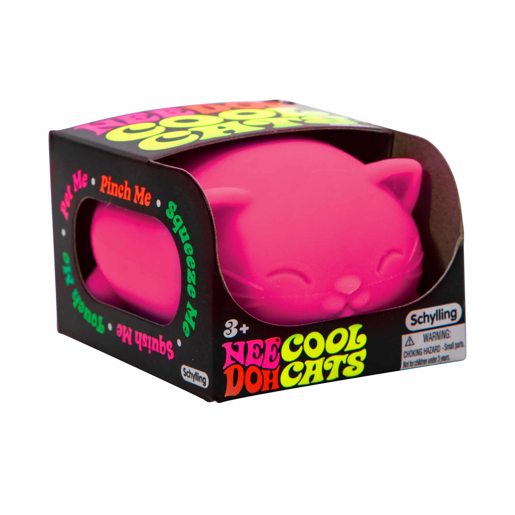 Purrfectly Squishy Cool Cats NeeDoh | Select Morning Crest - Dino Character Malt-Gel Filled Sensory Glob Detail