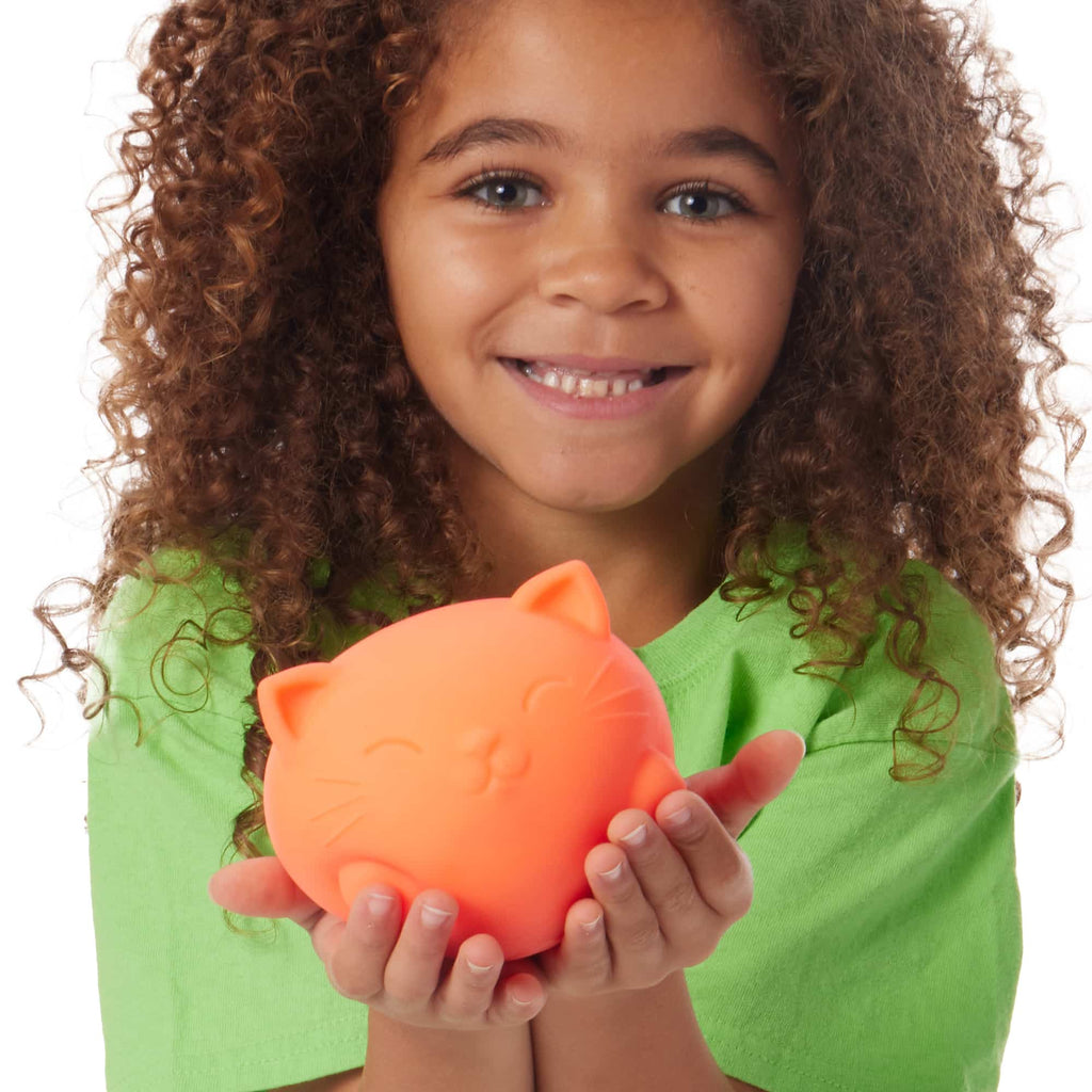 Adorable Character Super NeeDoh Cool Cats | Select Opal Prairie - Collectible Shaggy Monster Squishable Toy Detail