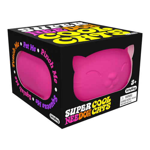 Adorable Character Super NeeDoh Cool Cats | Select Opal Prairie - Collectible Shaggy Monster Squishable Toy - Surprise Me! (Random Color)