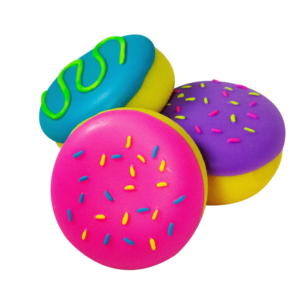 Playful Geometric Jelly Dohnut NeeDoh | Signature Seaside Lane - Fun Food Fidget Cookie Squishable Toy Detail