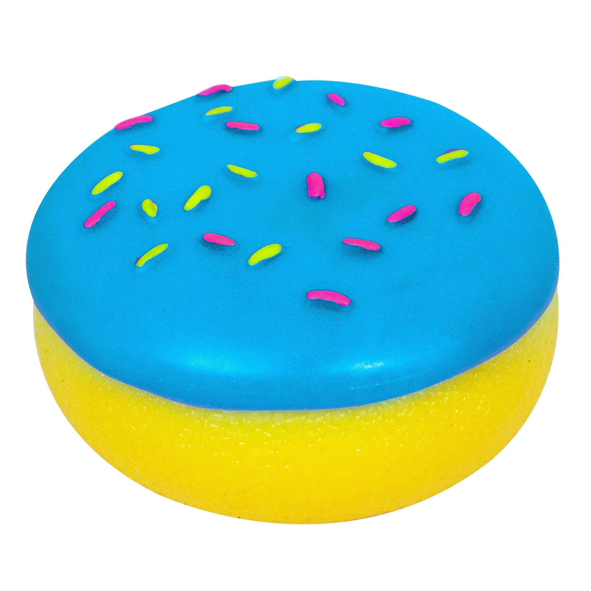 Playful Geometric Jelly Dohnut NeeDoh | Signature Seaside Lane - Fun Food Fidget Cookie Squishable Toy Detail