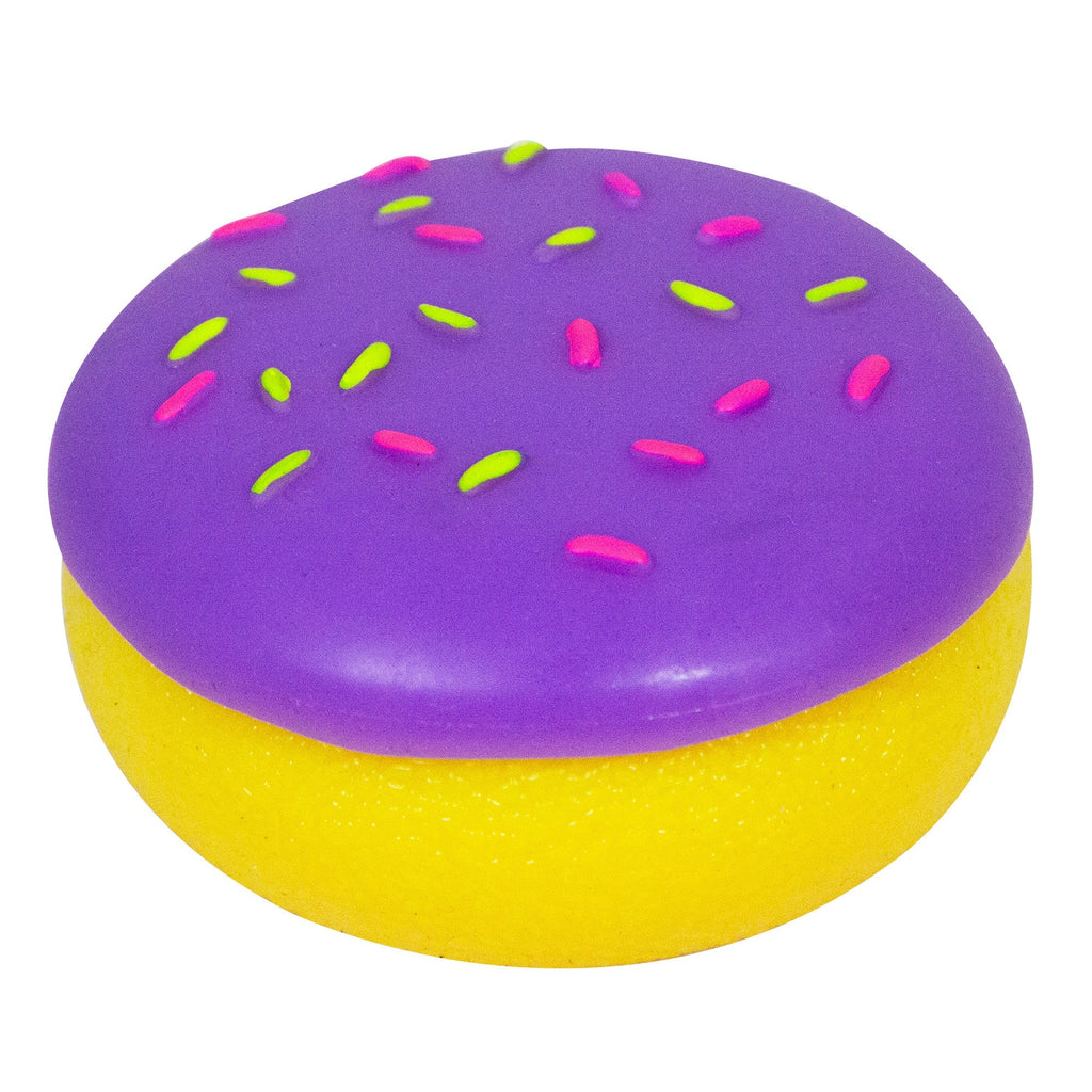 Playful Geometric Jelly Dohnut NeeDoh | Signature Seaside Lane - Fun Food Fidget Cookie Squishable Toy Detail