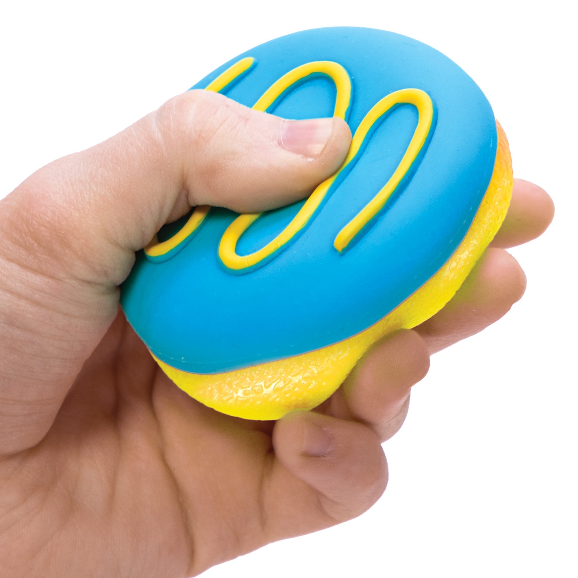 Playful Geometric Jelly Dohnut NeeDoh | Signature Seaside Lane - Fun Food Fidget Cookie Squishable Toy Detail