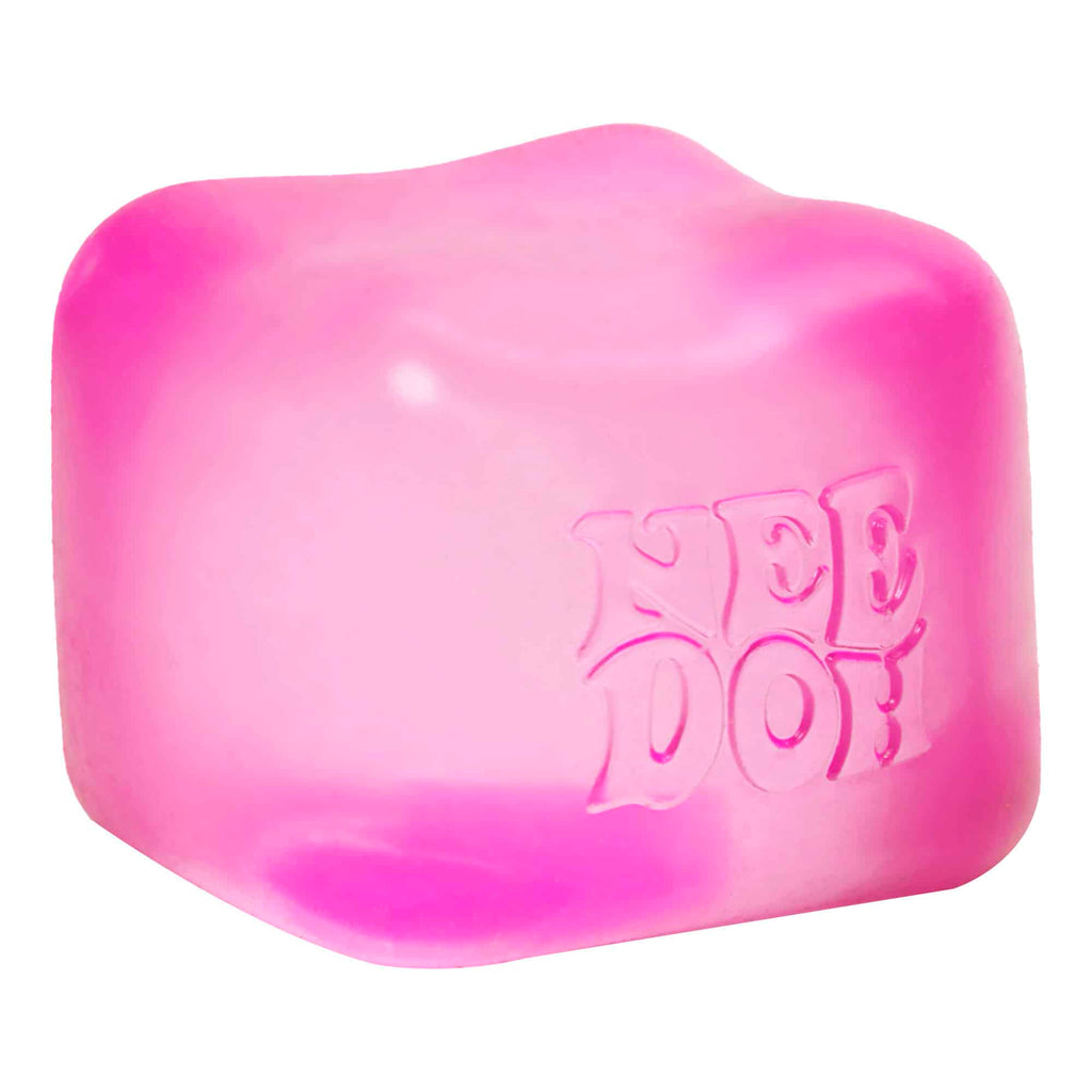 Translucent Jelly NeeDoh Nice Cube | Series Elm Bridge - Translucent Jelly Cool Cube Sensory Toy Detail