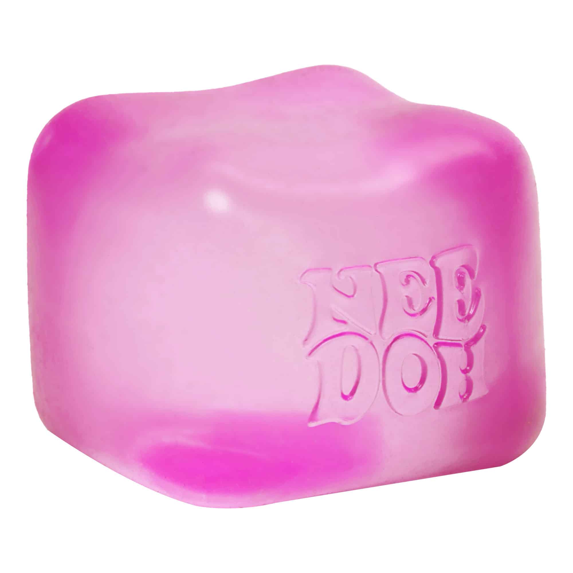Translucent Jelly NeeDoh Nice Cube | Series Elm Bridge - Translucent Jelly Cool Cube Sensory Toy Detail