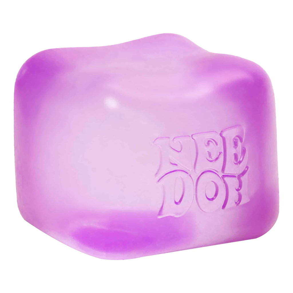 Translucent Jelly NeeDoh Nice Cube | Series Elm Bridge - Translucent Jelly Cool Cube Sensory Toy Detail