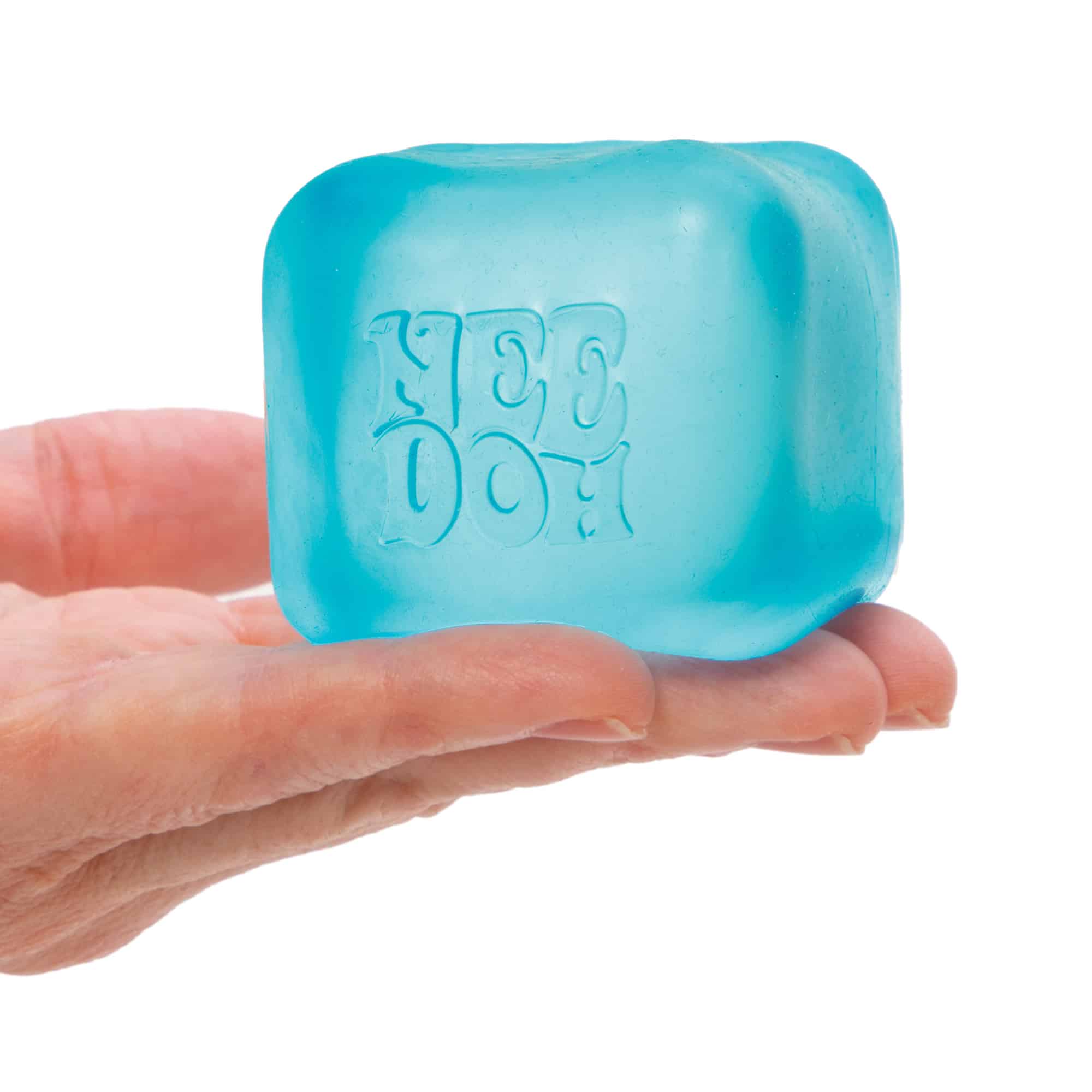 Translucent Jelly NeeDoh Nice Cube | Series Elm Bridge - Translucent Jelly Cool Cube Sensory Toy Detail