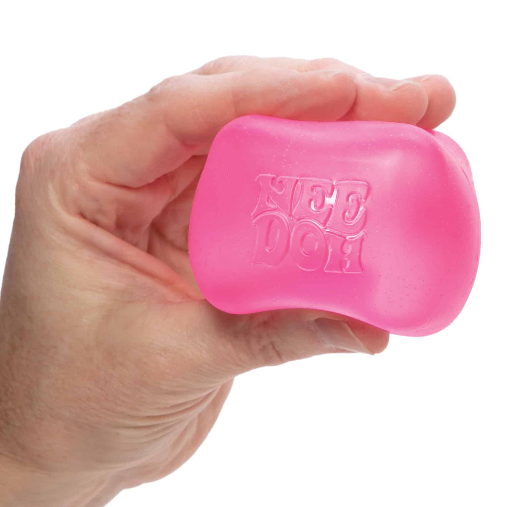 Translucent Jelly NeeDoh Nice Cube | Series Elm Bridge - Translucent Jelly Cool Cube Sensory Toy Detail