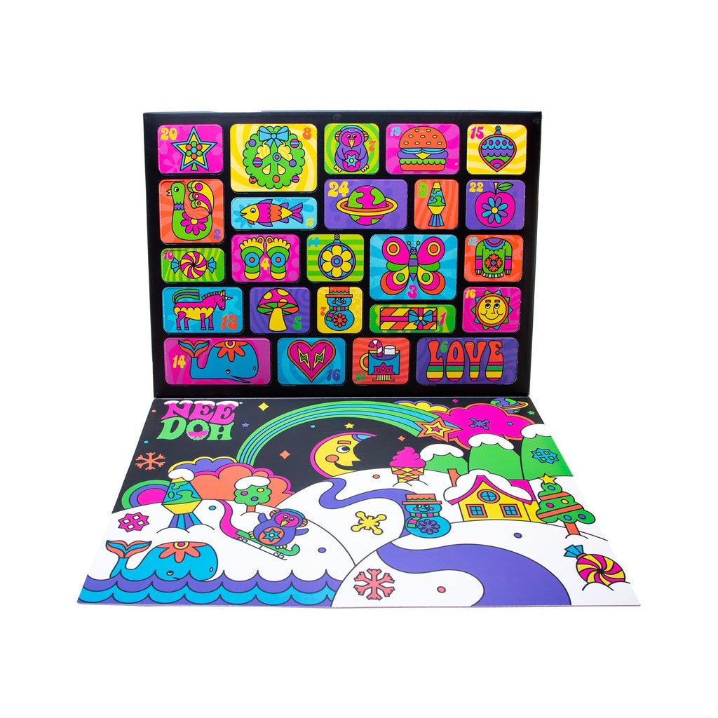 Pocket-Sized Mini NeeDoh Advent Calendar | Signature Copper Summit - Micro Squishy Sensory Balls Multi-Pack Value Detail