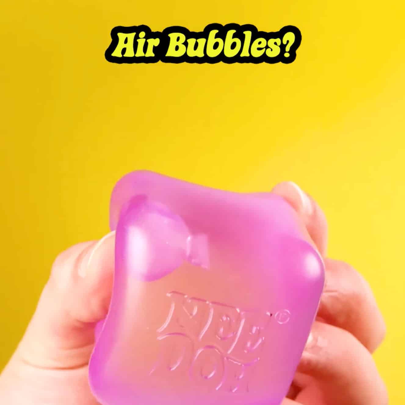 Translucent Jelly NeeDoh Nice Cube | Series Elm Bridge - Translucent Jelly Cool Cube Sensory Toy Detail